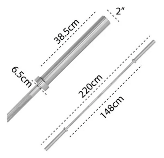 Barra olimpica 2"