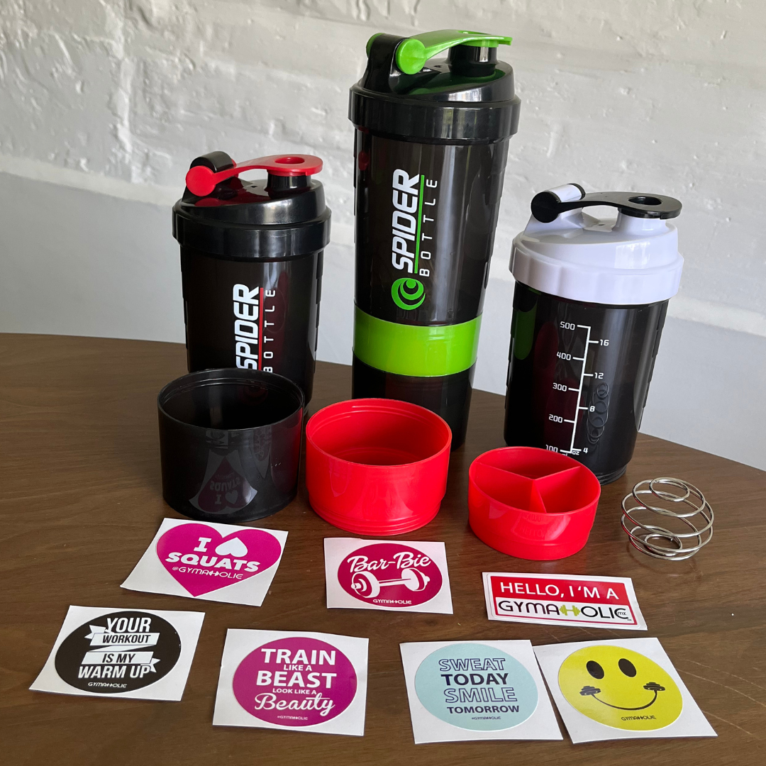 Shaker Spider con kit stickers
