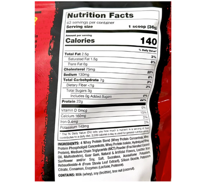 Whey Proteína de suero de leche Mutant 5 Libras