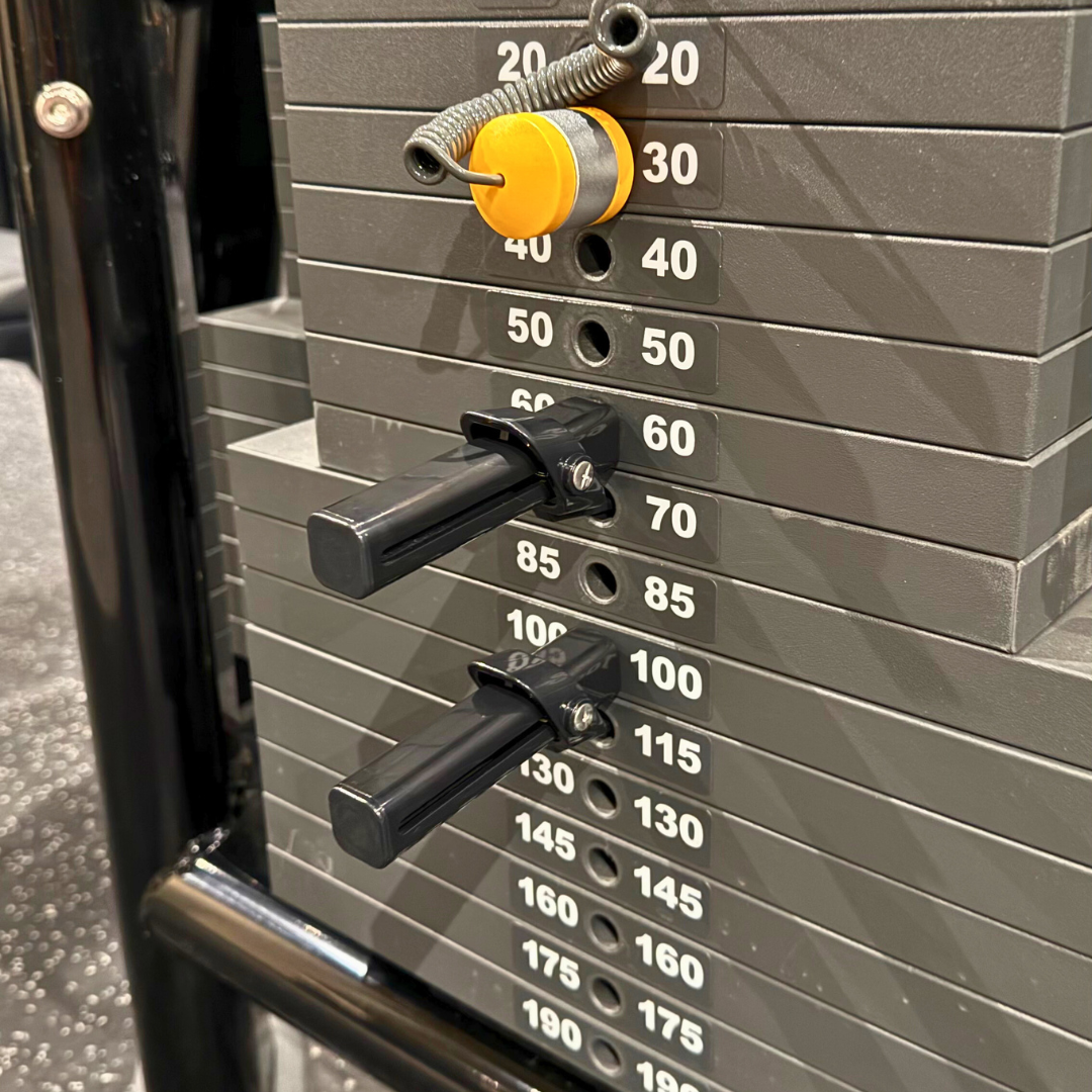 Par pines para drop set